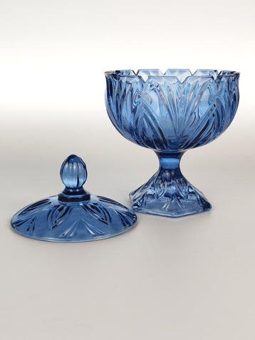 Secoloventesimo - Boîte à biscuits - acanthe - Verre, Émail