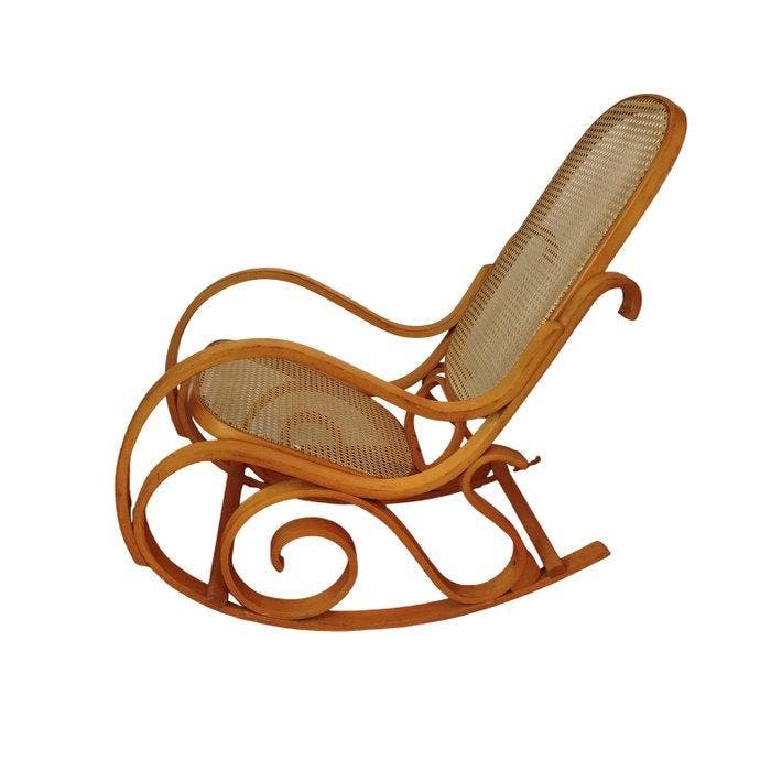 Michael Thonet style - Schommelstoel - Hout, Antiek en Kunst, Kunst | Designobjecten