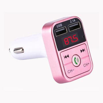 Dual USB Autolader Bluetooth Handsfree Oplader FM Radio Kit, Verzenden