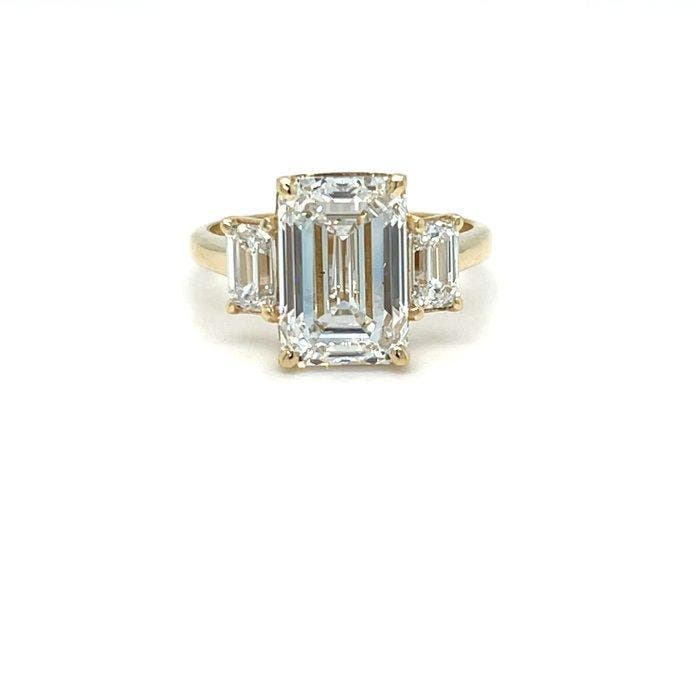 Zonder minimumprijs - Ring - 14 karaat Geel goud - 7.03ct., Bijoux, Sacs & Beauté, Bagues