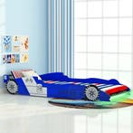 vidaXL Kinderbed raceauto met LED-verlichting blauw 90x200, Verzenden