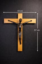 Crucifix - Hout - 1970-1980 - Afrikaanse Crucifix - 57 cm