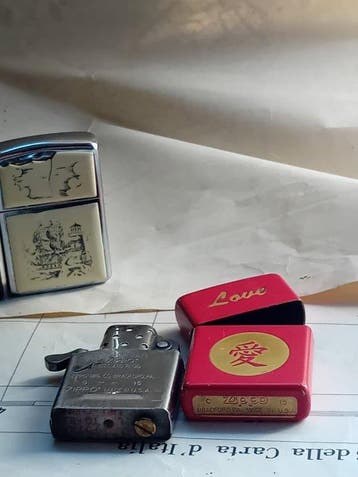 Zippo - Zonder minimumprijs - Aansteker - Staal - (3), Nieuw