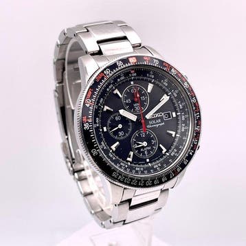 Seiko - Solar Chronograph/ Date display - Zonder