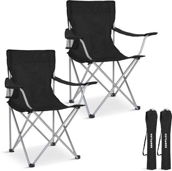 2dekans | TRVLMORE Campingstoelen - Opvouwbaar - 2-Pack -, Jardin & Terrasse, Ensembles de jardin, Enlèvement ou Envoi