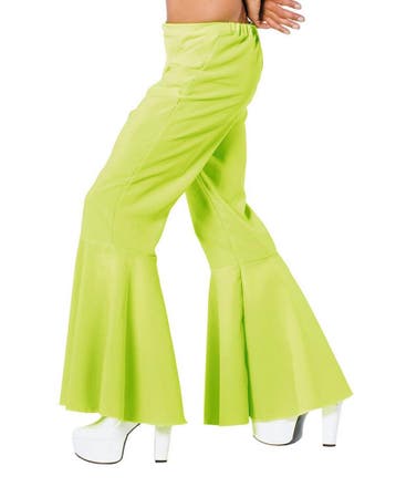 Hippie Broek Lime Groen, Kleding | Dames, Carnavalskleding en Feestkleding, Verzenden, Nieuw