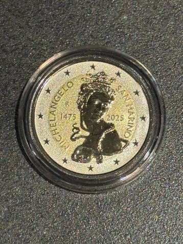 San Marino. 2 Euro 2025 Michelangelo Reverse Proof (Zonder