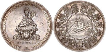 Duitsland, Passau, bisdom. Sedisvakanz 1761. Silbermedaille