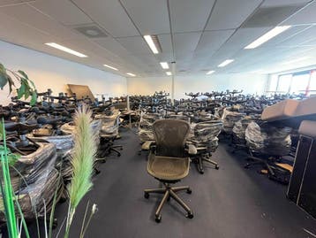 Herman Miller Aeron Full Option Incl. PostureFit (Maat B), Verzenden, Zwart, Zo goed als nieuw, Bureaustoel