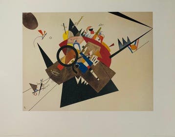 Wassily Kandinsky - “Schwarzes Dreieck, 1923”. - 90 x 70 cm.