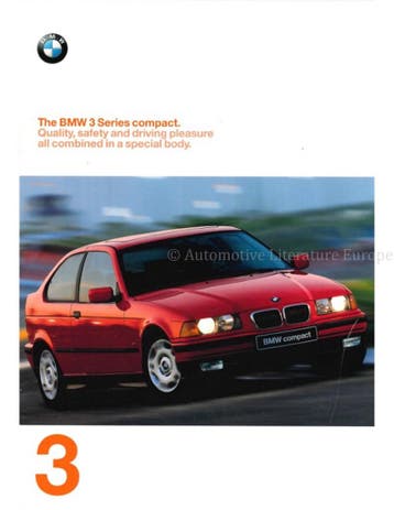 1997 BMW 3 SERIE COMPACT BROCHURE ENGELS