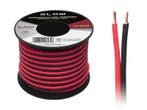 2 x 1.00 mm zwart/rood op rol 25 meter 2-aderige kabel, Doe-het-zelf en Bouw, Elektriciteit en Kabels, Verzenden, Nieuw, Kabel of Snoer