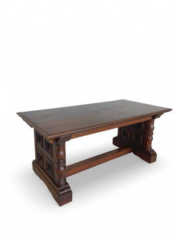 Architetto Paolo Maggi - Table à manger - Chêne, Noyer, Antiquités & Art