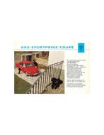 1963 NSU SPORT-PRINZ COUPÉ BROCHURE NEDERLANDS, Ophalen of Verzenden