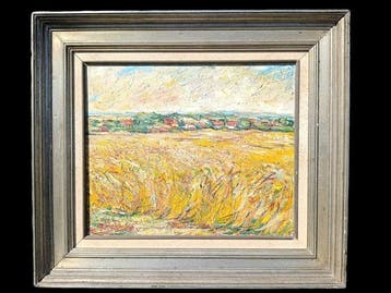 Robert Hebrant - Village et Moissons, Impressionnisme, Ecole