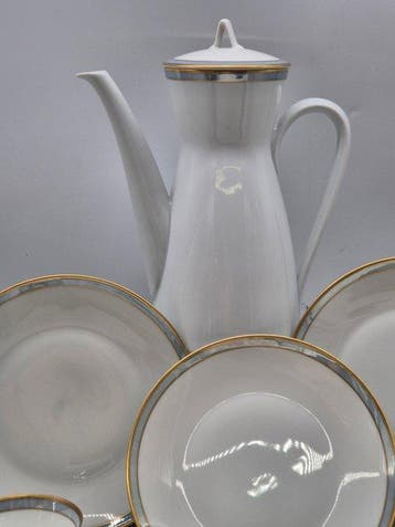 Rosenthal – Kaffee-Service – Porzellan mit Gold- und