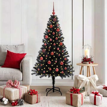 vidaXL Kerstboom Zwart 150 cm PVC, Verzenden