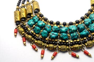 Turquoise - Style ethnique oriental - Turquoise bleue