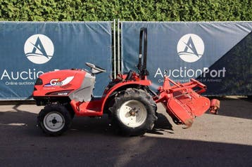 Veiling: Minitractor Mitsubishi MMT15 Diesel 15pk Met Grondf, Ophalen