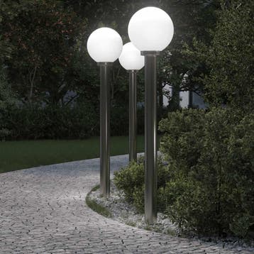 vidaXL Bolderverlichting 3 stuks 120 cm RVS IP44, Verzenden, Nieuw