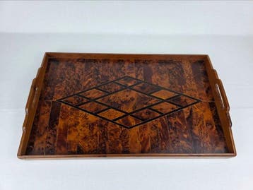 Dienblad - Thuya - Grote serveertray met inleg van