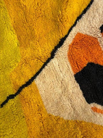 Architectural Abstract Beni Mrirt Rug – Handwoven Moroccan, Huis en Inrichting, Nieuw