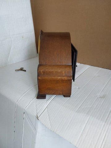 Horloge de table - Antique - Chêne - 1950-1960 - Pendule de