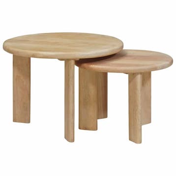 Nesttafels Zwart | Tweede Kansje | OP = OP (bijzettafels), Minder dan 45 cm, Minder dan 55 cm, Verzenden, Rond