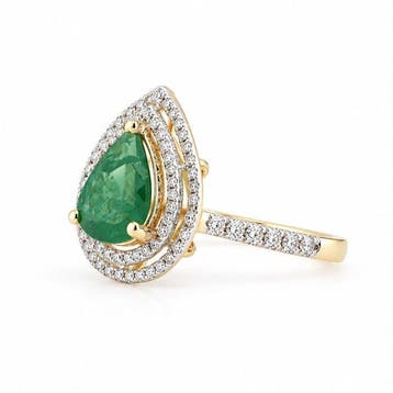 Zonder minimumprijs - Ring - 14 karaat Geel goud - 2.17ct., Nieuw