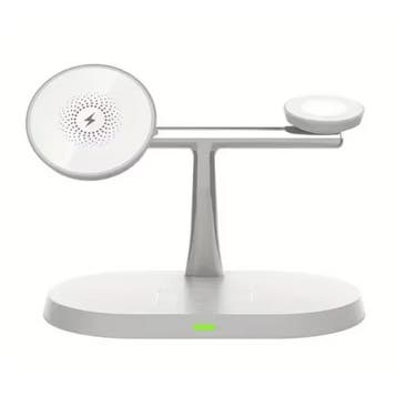 3 in 1 Draadloos Qi Oplaadstation - Compatibel met Apple, Verzenden