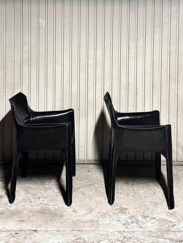 Cassina - Mario Bellini - Fauteuil (2) - Cab 413 - Leder -