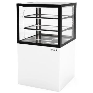 Neutrale Vitrine | INTEGRA | Wit/Zwart | 3 Niveaus |, Verzenden, Nieuw in verpakking