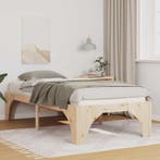 vidaXL Bedframe Bruin 90 x 200 cm Massief grenenhout, Verzenden, Nieuw