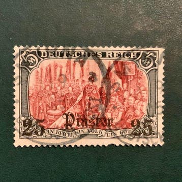 Duits postkantoor in Turkije 1905 - Germania : 25 Pia op 5