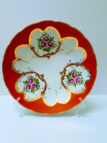 Théière (2) - Assiette - Porcelaine peinte à la main - URSS