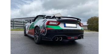 FOX Fiat 124 Spider Abarth einddemper dwars uitgang rechts/l, Verzenden, Nieuw