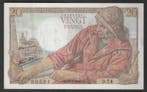 France Frankreich Pick 100 20 Francs Pecheur 28/01/1943 D 74, Verzenden, België