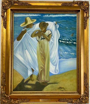 Joaquín Sorolla (XX), seguidor de - Saliendo del Baño
