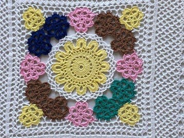 Couvre-lit (42) - 310 cm - 280 cm - Couverture au crochet