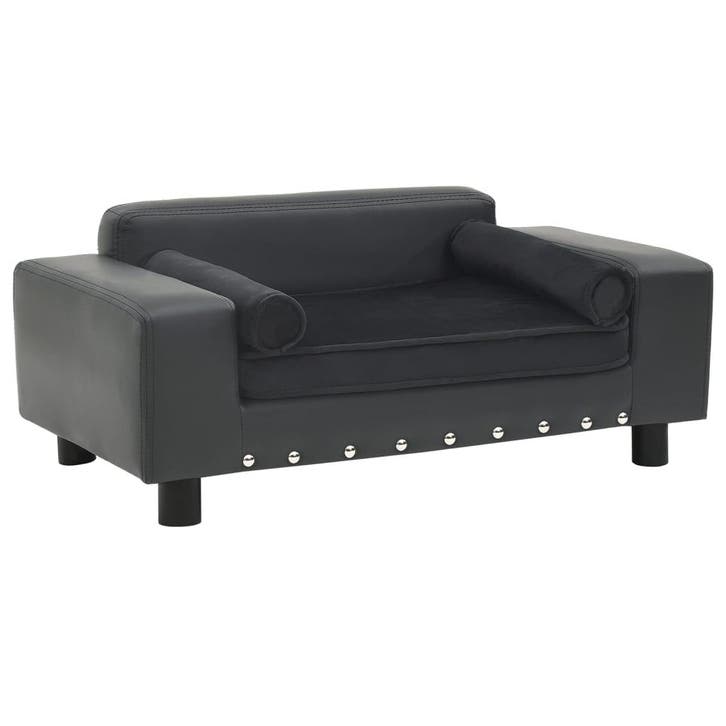 vidaXL Hondenbank 81x43x31 cm pluche en kunstleer, Dieren en Toebehoren, Honden-accessoires, Nieuw, Verzenden