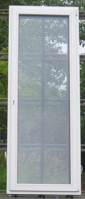 pvc terrasraam , raam ,chassis 88 x 238  wit / antraciet, Doe-het-zelf en Bouw, Raamkozijnen en Schuifdeuren, Inclusief glas, Nieuw