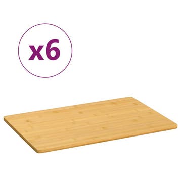 vidaXL Ontbijtborden 6 st 35x23x0,8 cm bamboe, Huis en Inrichting, Verzenden, Nieuw
