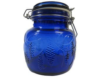Voorraadpot - Weckpot met fruit motief, Antiek en Kunst, Verzenden