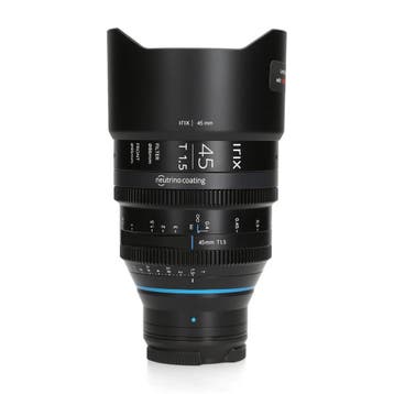 IRIX Cine 45mm T1.5 - Sony E - 1 jaar garantie, Audio, Tv en Foto, Ophalen of Verzenden, Zo goed als nieuw