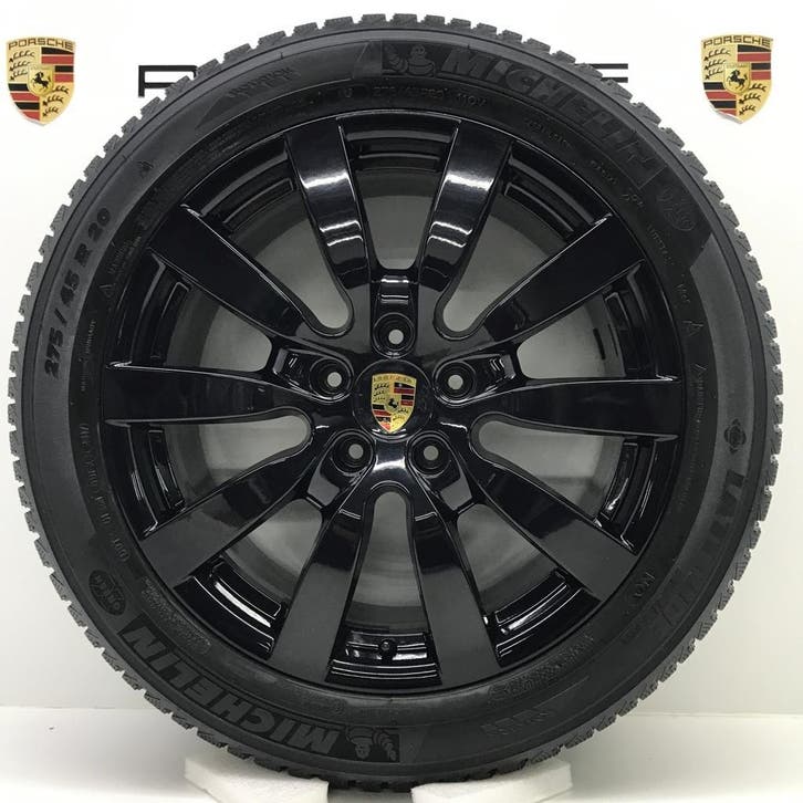 Porsche Cayenne ORIGINELE 20 SportDesign II met zomerbanden, Auto-onderdelen, Banden en Velgen, 20 inch, Zomerbanden, 275 mm, Personenwagen