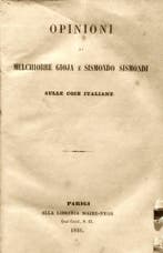 Gioja Melchiorre - Opere Politiche di Melchiorre Gioia -