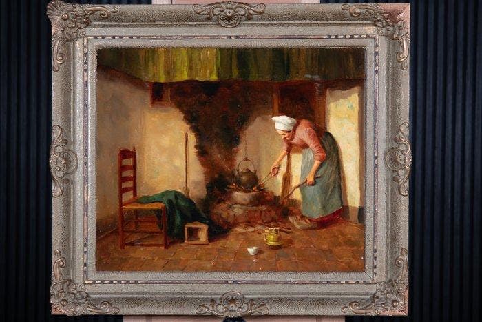 Hendrick Van Langen (1874 1964), Toegeschreven aan -, Antiquités & Art, Art | Peinture | Classique