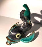 Herend - Figurine - Koi fish silver green - Porcelaine
