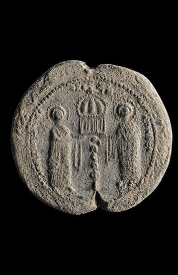 Byzantijns Lood zegel - 65 mm (Zonder minimumprijs), Verzamelen