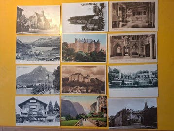 Europa, Stad en Landschap - Ansichtkaart (500) - 1900-1950, Gelopen